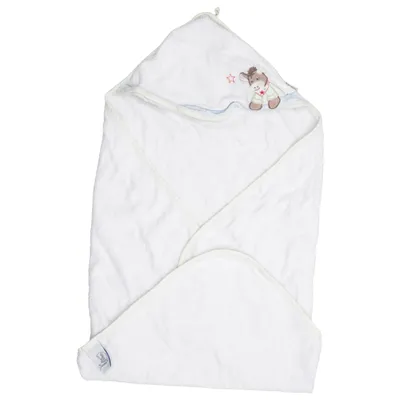 Badponcho (Wit) van Sterntaler Katoen