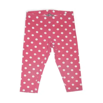 Leggings (Rosa, Vit) från Kids by Lindex Elastan, Ekologisk bomull