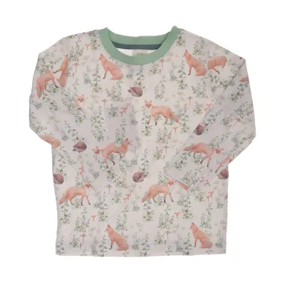 Langærmet t-shirt (Hvid, Flerfarvet) fra Alana Bomuld