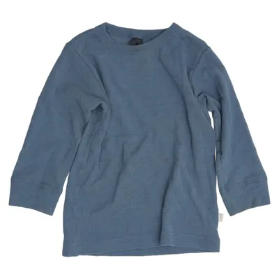 Long sleeve T-shirt (Blue) from Dilling Merino wool