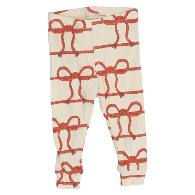 Leggings (Beige, Red) from Mini Rodini Cotton, Elastane