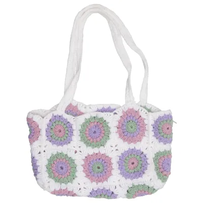 Handtas (Wit, Lila, Groen)