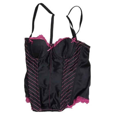 Bustier (Noir, Rose) de HP Coton, Élasthane, Polyamide, Polyester