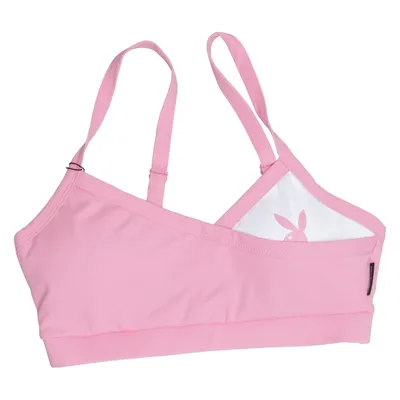 Sport-bh (Roze) van Playboy x Missguided Elastaan, Polyamide, Polyester