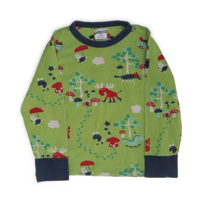 Long sleeve T-shirt (Green, Multicolored) from Polarn O. Pyret Cotton