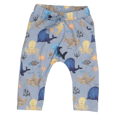 Pyjama broek (Blauw, Meerkleurig) van Name It Elastaan, Organisch katoen