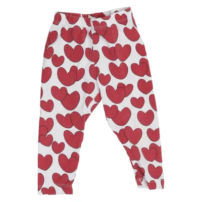 Leggings (White, Red) from Sweetie Cotton, Elastane
