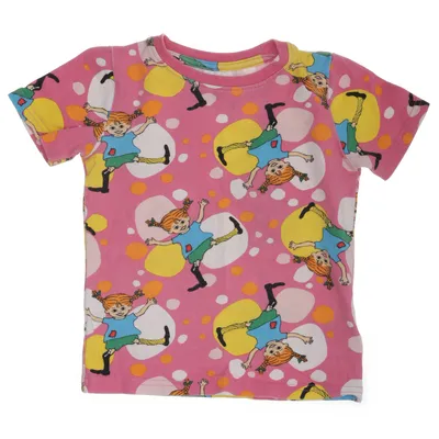 T-shirt (Pink, Multicolored) from Pippi Långstrump Cotton, Elastane