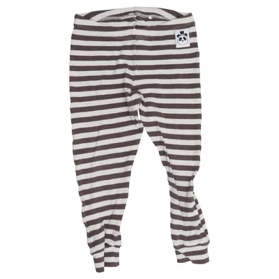 Legging (Marron, Blanc) de Mini Rodini Élasthane, Coton biologique