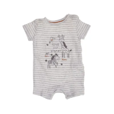 Sparkdräkt (Grå, Vit, Flerfärgad) från Newborn Bomull