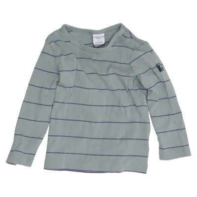 T-shirt à manches longues (Vert, Bleu) de Polarn O. Pyret Coton biologique