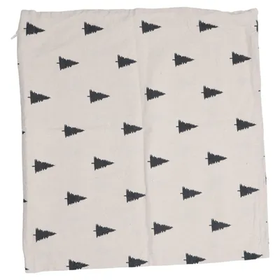 Cushion cover (Beige, Black) from H&M Home Cotton