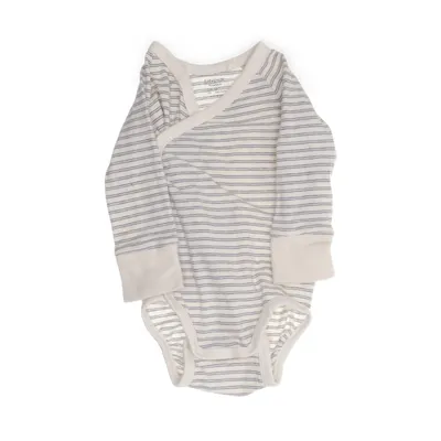 Body (Beige, Blå) från Lindex Newborn Bomull, Elastan