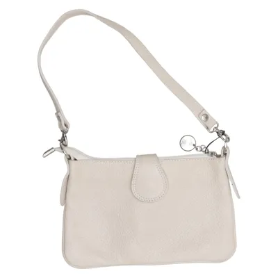 Schoudertas (Beige) van Made in italy Leer