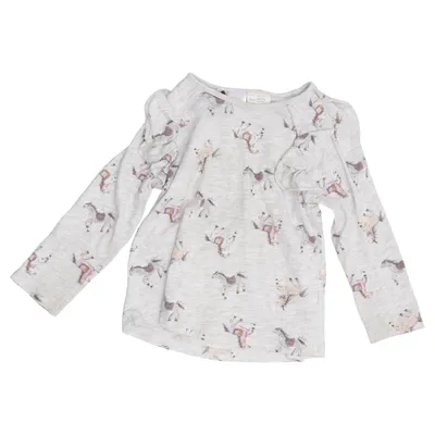 Lange mouwen shirt (Grijs, Meerkleurig) van Zara BabyGirl