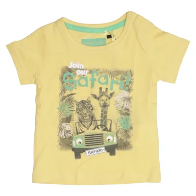 T-shirt (Yellow, Green) from Tricky Tracks Cotton