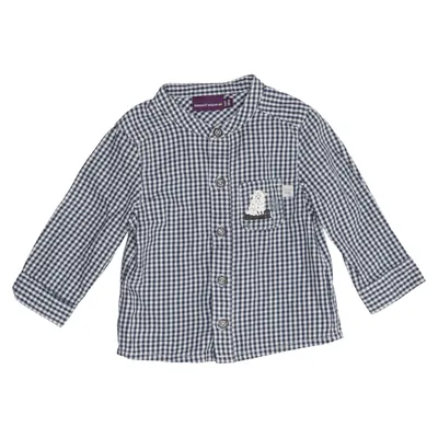 Chemise (Bleu, Blanc) de Sergent Major Coton