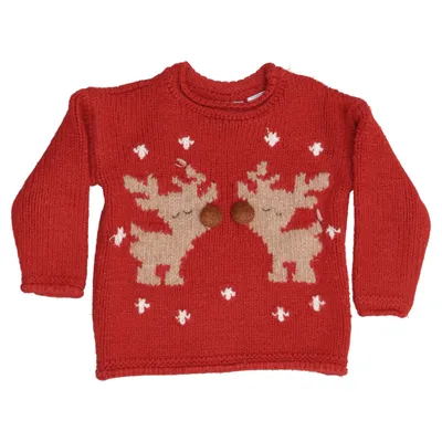 Julesweater (Rød, Brun) fra Zara Baby