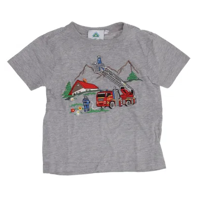 T-shirt (Grå, Flerfärgad) från Isar-Trachten Bomull, Polyester