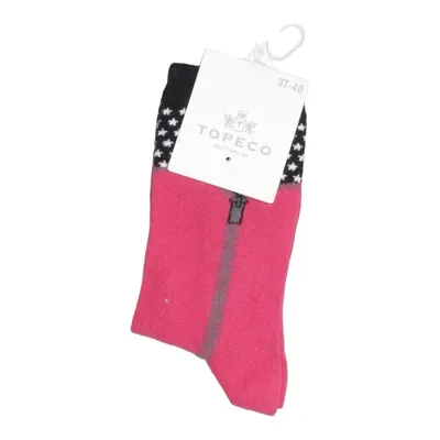 Strømper (Pink, Sort, Hvid) fra Topeco Bomuld, Elastan, Polyamid