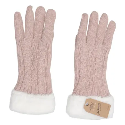 Handsker (Pink, Hvid) fra Antonio Akryl, Polyester