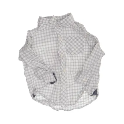 Skjorta (Grå, Vit) från BabyGap Bomull, Linne