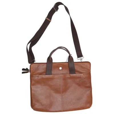 Sac d'ordinateur (Marron) de Saddler Cuir
