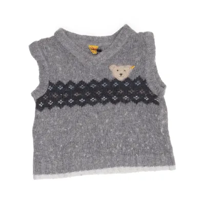 Slipover (Grå, Flerfarvet) fra Steiff Angora, Polyamid, Viscose, Uld