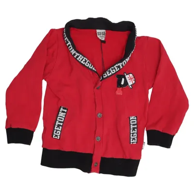 Collegejacka (Röd, Svart, Vit) från Baby Baby Bomull, Polyester