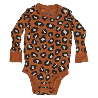 Body (Brun, Flerfärgad) från Lindex Baby Bomull, Elastan
