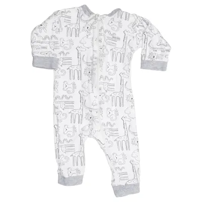 Sparkdräkt (Vit, Grå) från Baby Born Bambu, Bomull