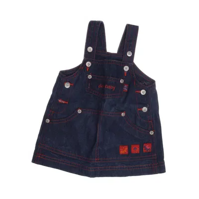 Hängselklänning (Blå, Flerfärgad) från Fix