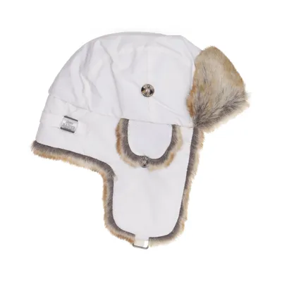Trapperhatt (Vit, Brun) från Barts Pälsimitation, Nylon, Polyester