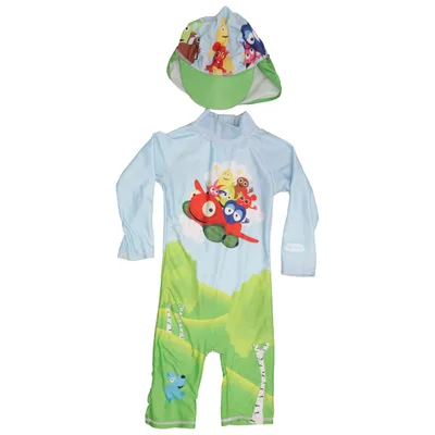 UV beschermende kleding (Blauw, Groen, Meerkleurig) van Swimpy Elastaan, Polyester