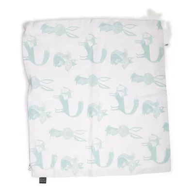 Cushion cover (White, Green) from Eight Mood Cotton