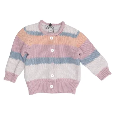 Cardigan (Pink, Blå, Flerfarvet) fra MyWear Baby Økologisk bomuld