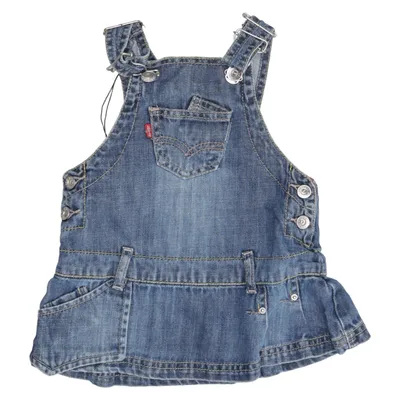 Latzkleid (Blau) von Levi's Red Tab Baumwolle, Polyester
