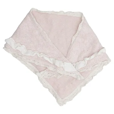Cache-col (Rose, Blanc) de Ester Elenora Acrylique, Coton
