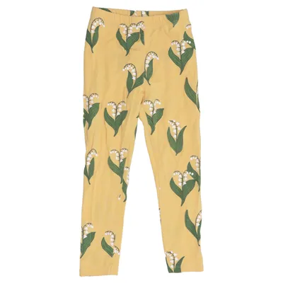Legging (Jaune, Vert, Blanc) de Mini Rodini Élasthane, Lyocell