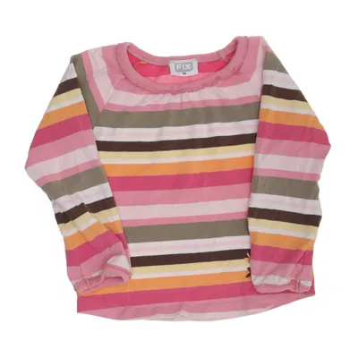 Lange mouwen shirt (Roze, Meerkleurig) van Fix Katoen, Elastaan