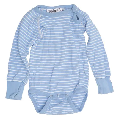 Body (Blau, Weiß) von Geggamoja Collection Bio-Baumwolle