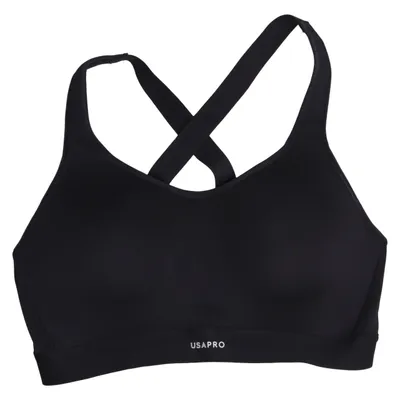 Sport-BH (Schwarz) von Usa Pro Elasthan, Polyester