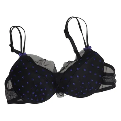 Soutien-gorge (Noir, Bleu) de Darjeeling Élasthane, Polyamide, Polyester