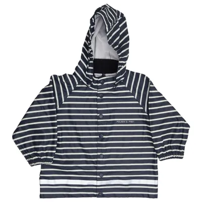 Regenjack (Blauw, Wit) van Polarn O. Pyret Polyester, Polyurethaan