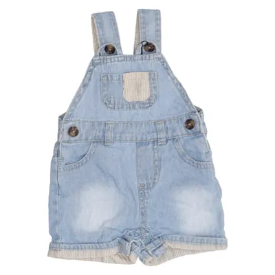 Korte tuinbroek (Blauw, Beige) van Early Days Katoen