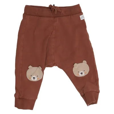 Mjukisbyxor (Brun) från Lindex Baby Bomull, Elastan