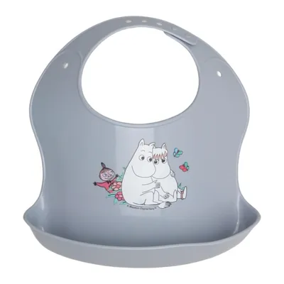 Bib (Gray, Multicolored) from Moomin Characters