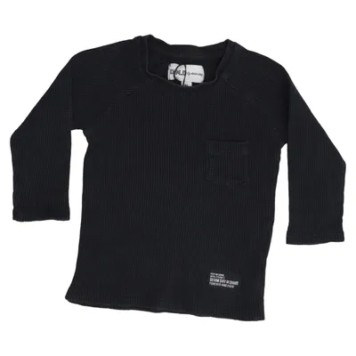 T-shirt à manches longues (Noir) de Denim Demon Coton