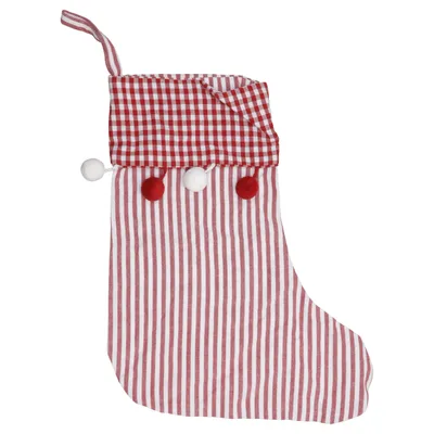 Julstrumpa (Röd, Vit) från Nyblom Kollén