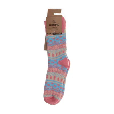 Knit socks (Pink, Multicolored) from Nordic